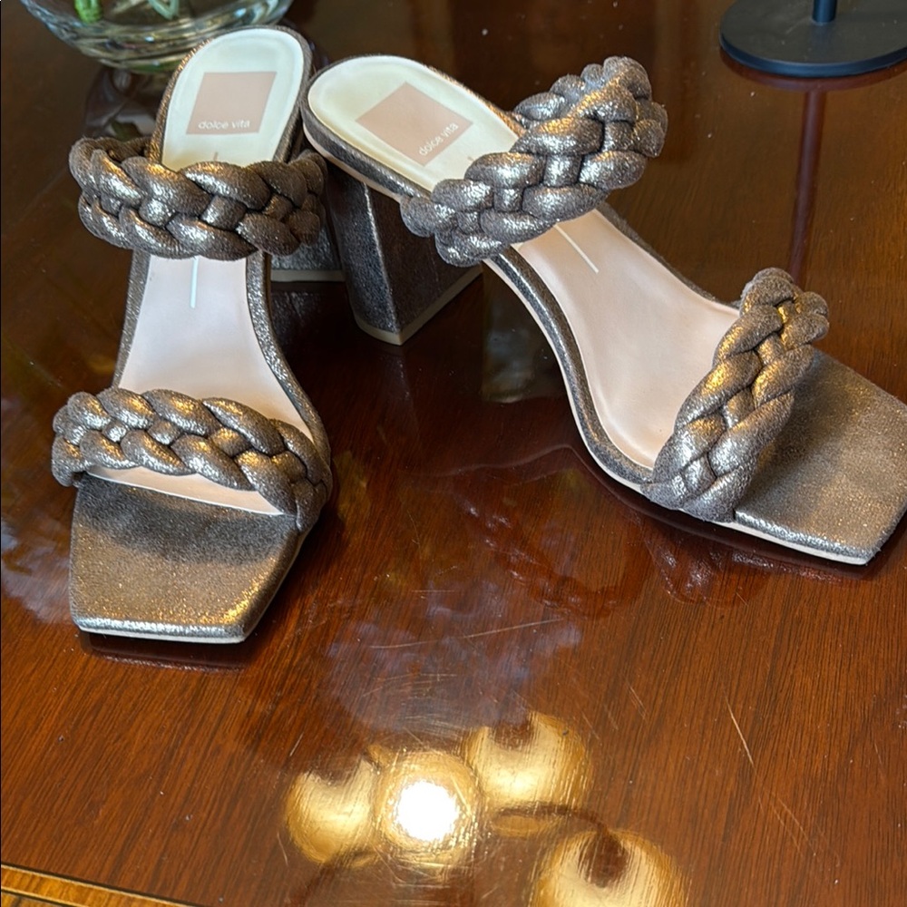 Dolce Vita Brown Heeled Sandals - Picture 2 of 16